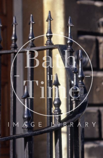 Railings detail, Marlborough Buildings, Bath 1965