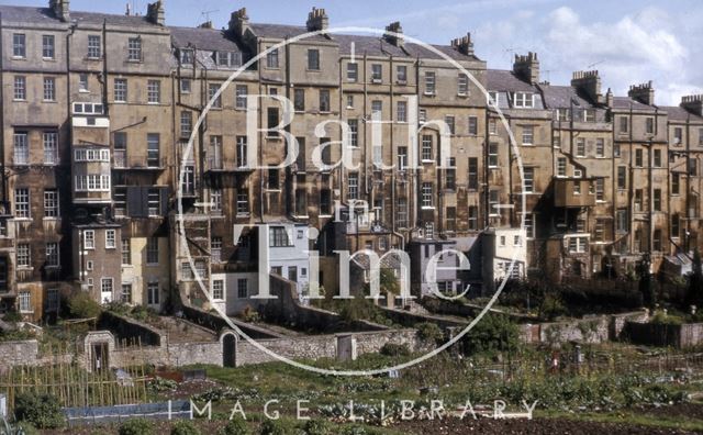 Rear of Marlborough Buildings, Bath 1970