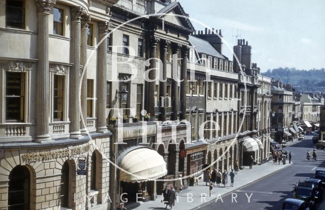 East side of Milsom Street, Bath 1981