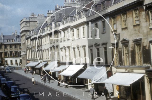 East side of Milsom Street, Bath 1956