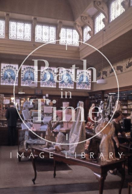 Interior of Jolly's Department Store, Milsom Street, Bath 1965