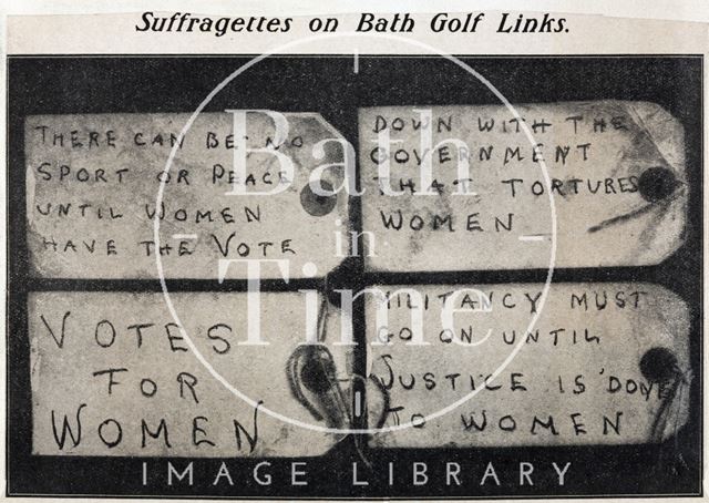 Suffragettes on Bath Golf Links 1914