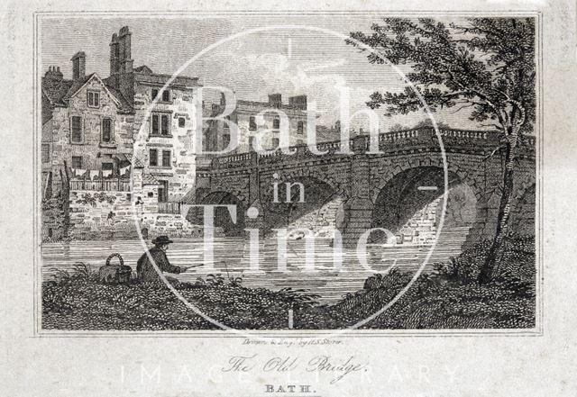 The Old Bridge, Bath 1818