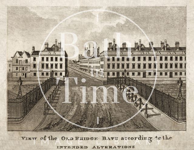 View of the Old Bridge, Bath according to the Intended Alterations c.1823