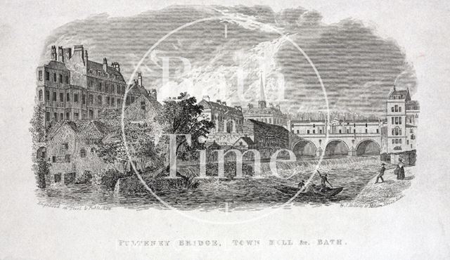 Pulteney Bridge, Town Mill &c., Bath c.1845