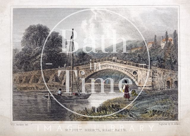 Weston (Newton) Bridge near Bath 1830