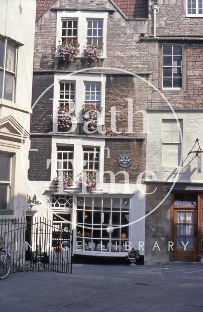 North Parade Passage (previously Lilliput Alley) from North Parade Buildings, Bath 1975