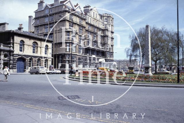 The police station and the Empire Hotel, Orange Grove, Bath 1979