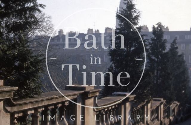 Stone balustrade, Parade Gardens, Bath 1969