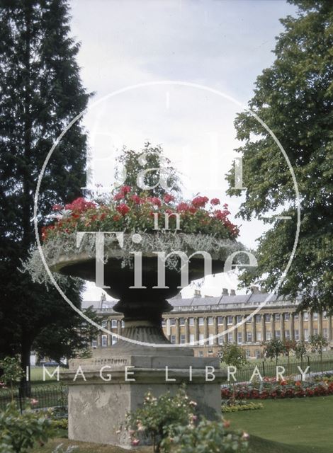 Ornamental vase, Royal Victoria Park, Bath 1970