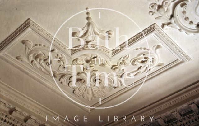 First floor ceiling, Linley House, 1, Pierrepont Place, Bath 1969