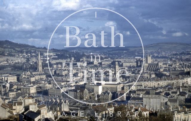 View of Bath from Beechen Cliff 1956