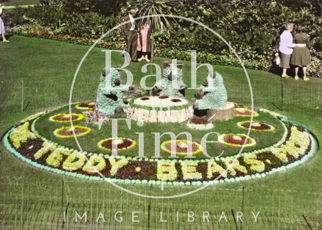 Floral display, Parade Gardens, Bath c.1960