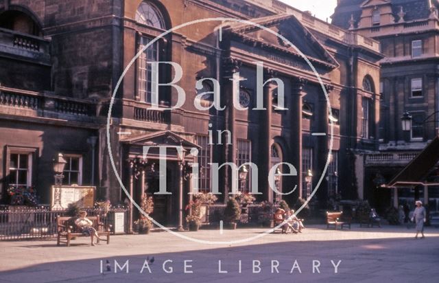 Pump Room from Abbey Church Yard, Bath 1959