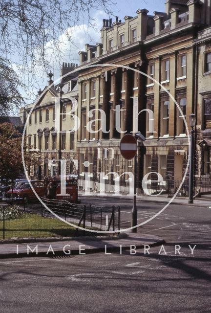 West side of Queen Square, Bath 1965