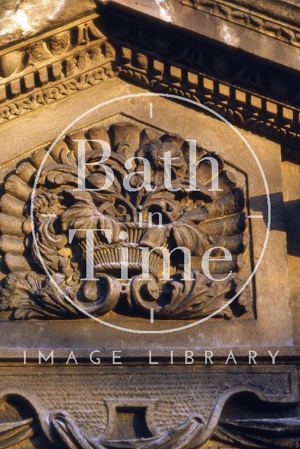 Doorway detail, 2, Queen Square, Bath 1966