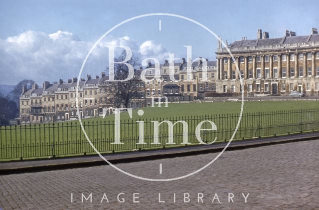 Royal Crescent and Marlborough Buildings, Bath 1957