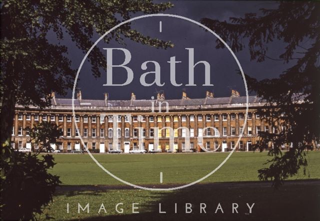 Yellow shutters, Royal Crescent, Bath 1971