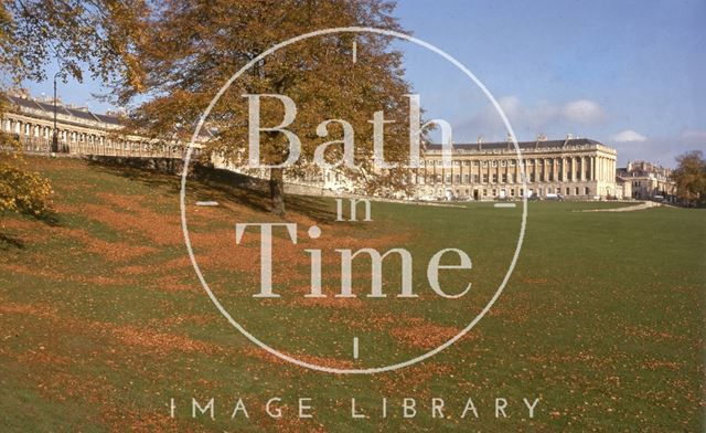 Royal Crescent from the west, Bath 1975