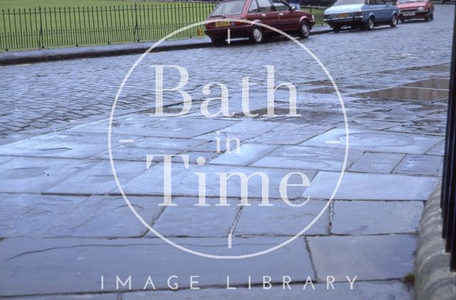 Stone paving, Royal Crescent, Bath 1985