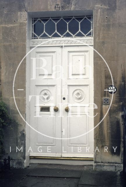 Doorway, 25, Royal Crescent, Bath 1973