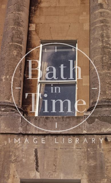 19th century sheet-glass window, Royal Crescent, Bath 1972