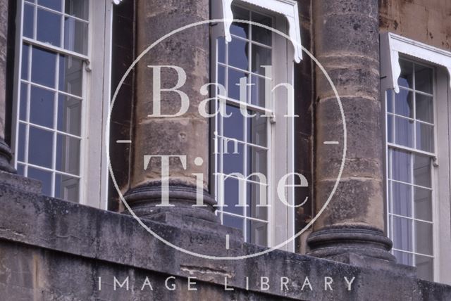 Windows with lowered sill, Royal Crescent, Bath 1972