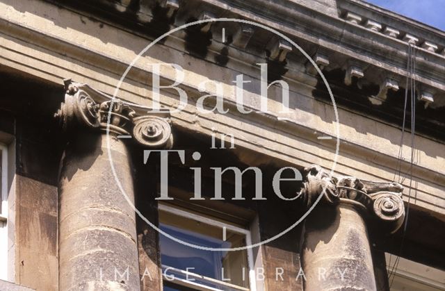 Eroded Ionic capitals, Royal Crescent, Bath 1969