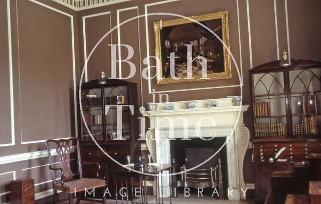 Restored library, 1, Royal Crescent, Bath 1972