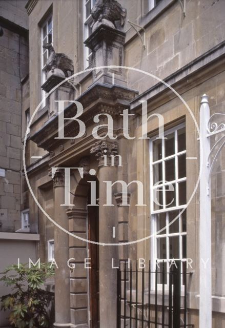 Door of Beau Nash's House, 9, St. John's Place, Bath 1983