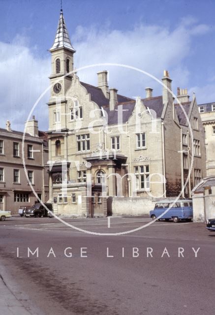 Bluecoat House from Sawclose, Bath 1965