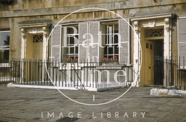 Pair of doorways, 16 & 17, Somerset Place, Bath 1955