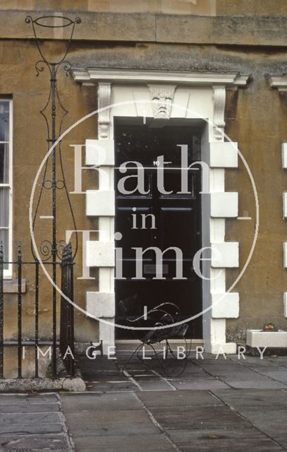 Door with lampholder, 10, Somerset Place, Bath 1969