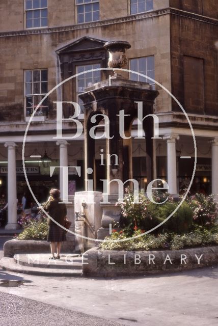 The Mineral Water Fountain, Stall Street, Bath 1971