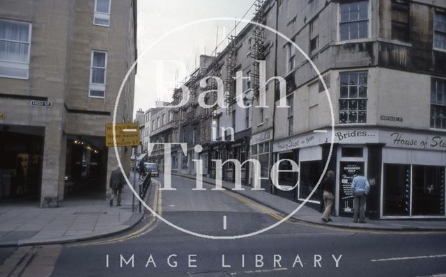 Upper Borough Walls from High Street, Bath 1979