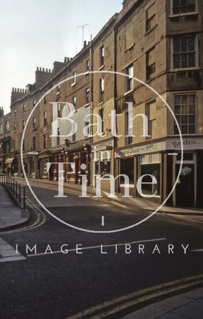 Upper Borough Walls from High Street, Bath 1974