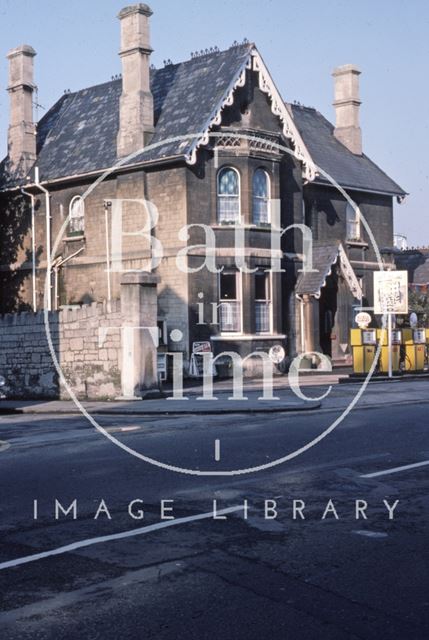 Onega Lodge and garage, Upper Bristol Road, Bath 1975