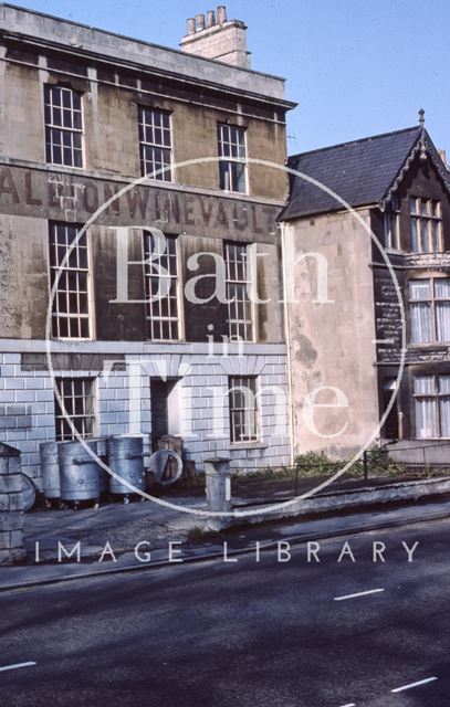 Albion Wine Vaults, Albion House, Upper Bristol Road, Bath 1975