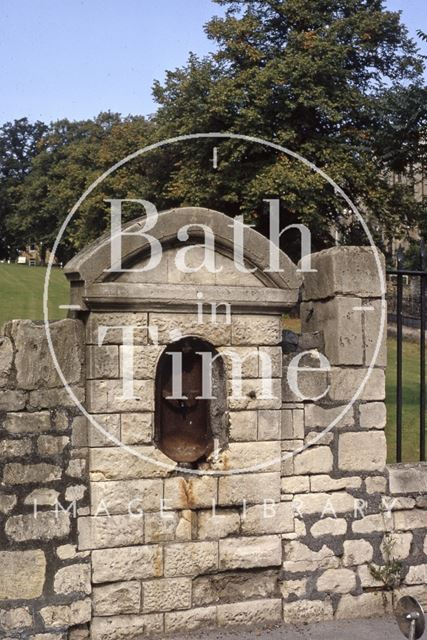 Old drinking fountain, Weston, Bath 1971