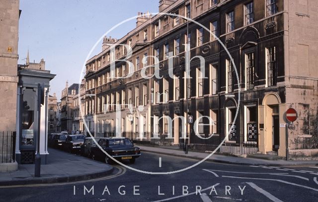 Northumberland Buildings, Wood Street, Bath 1975