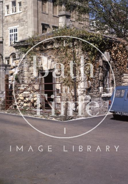 Sedan chair houses, Queen's Parade Place, Bath 1970