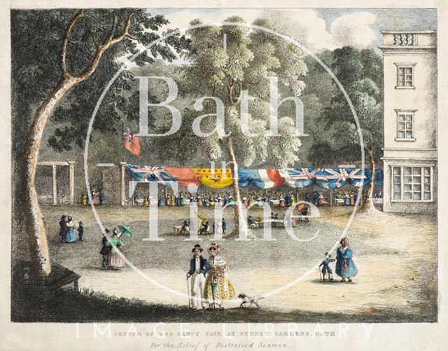 Sketch of the Fancy Fair at Sydney Gardens, Bath c.1840