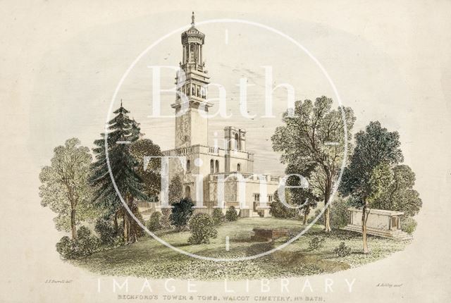 Beckford's Tower and Tomb, Walcot Cemetery, Nr. Bath c.1850