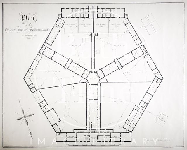 Plan of the Bath Union Workhouse 1838