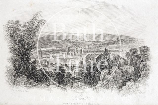 Bath from the vicinity of Prior Park 1850