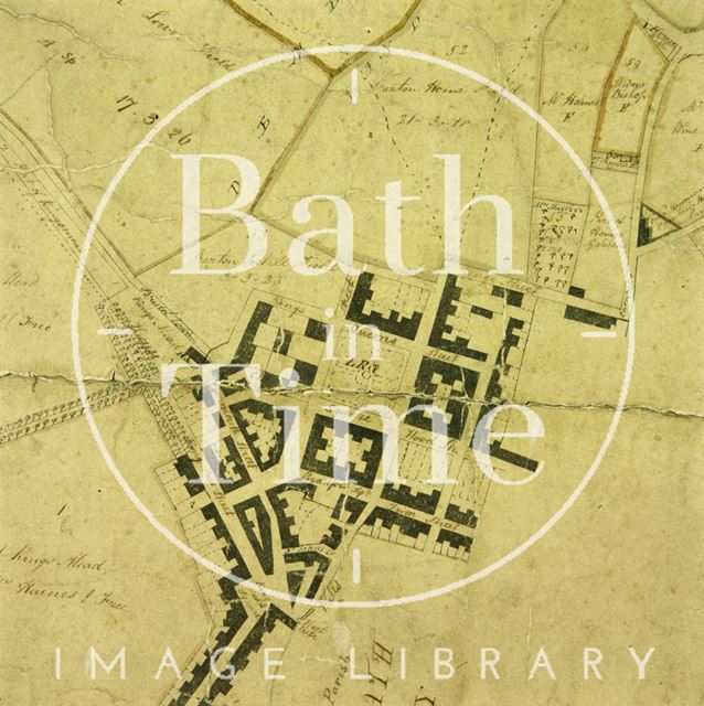 A Plan of the Parish of Walcot, Bath 1740 - detail