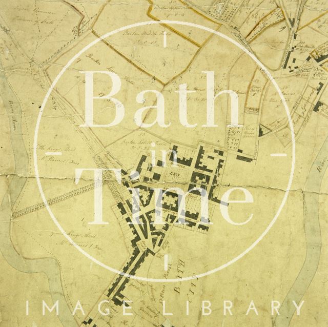 A Plan of the Parish of Walcot, Bath 1740 - detail