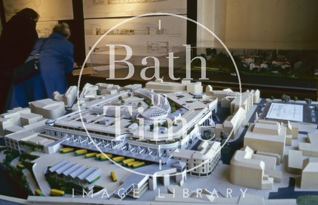 Model of the proposed Southgate Shopping Centre, Bath 1988