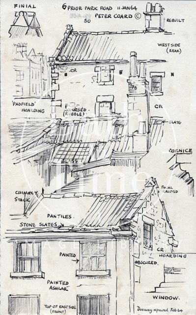 Various details, 6, Prior Park Road, Bath 1964