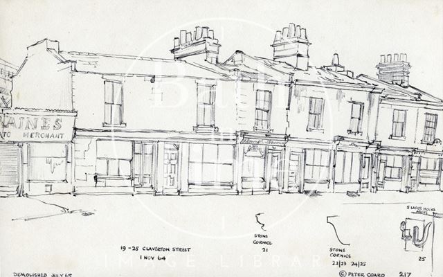 19 to 25, Claverton Street, Bath 1964